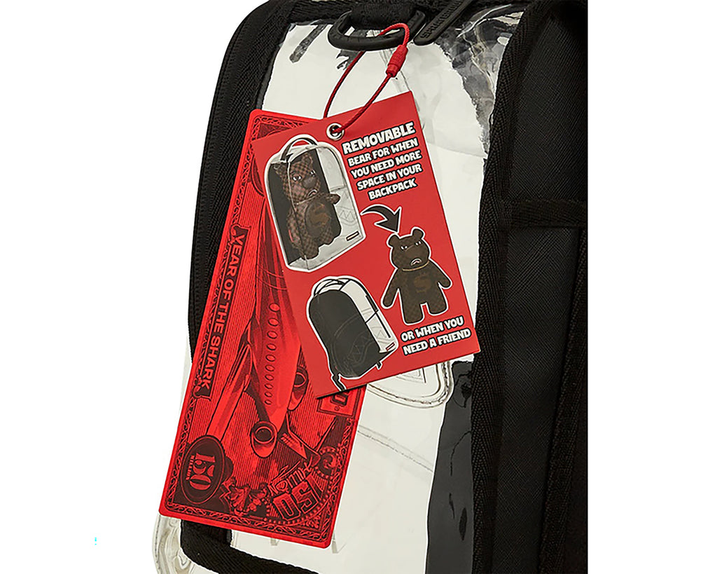 CLEAR BACKPACK - SHARKS IN PARIS BEAR