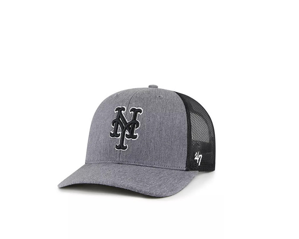 NEW YORK METS CARBON `47 TRUCKER SNAP BACK