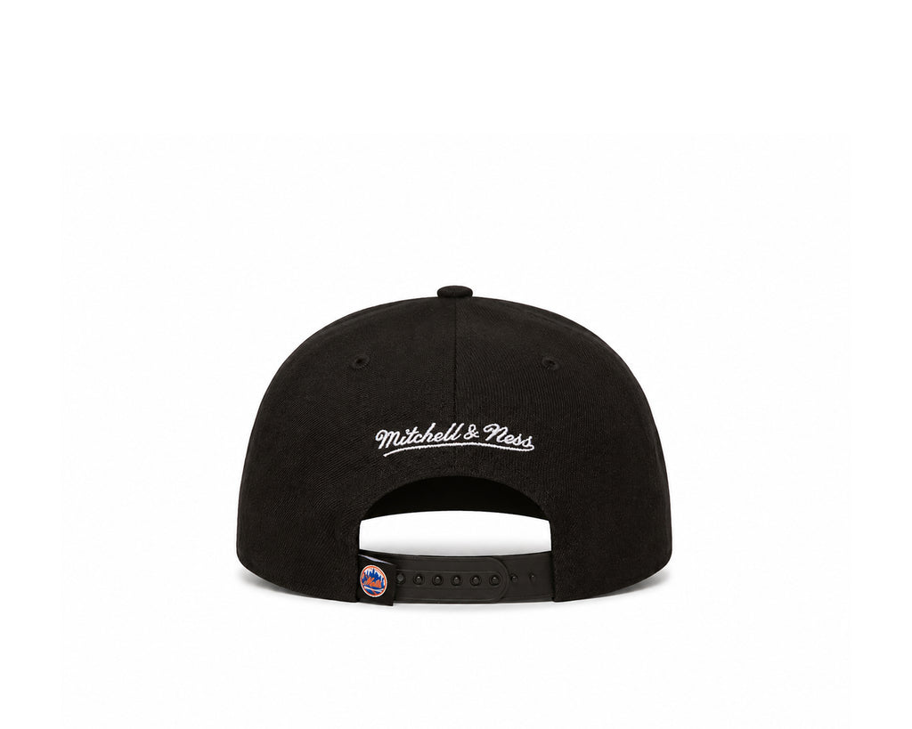 Men's Black New York Mets Neon Logo Pro Crown Snapback Hat