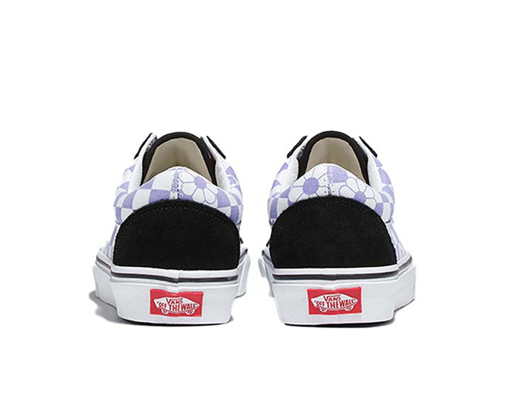 Floral Check Lavender Bk