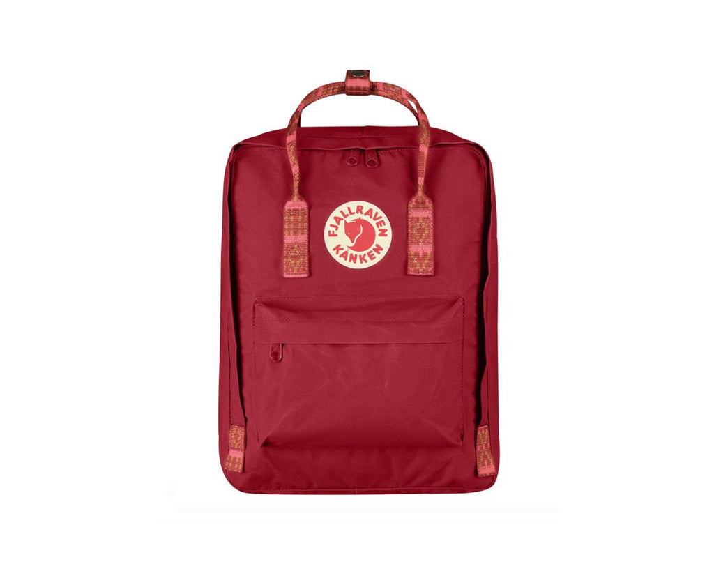 deep red folk pattern