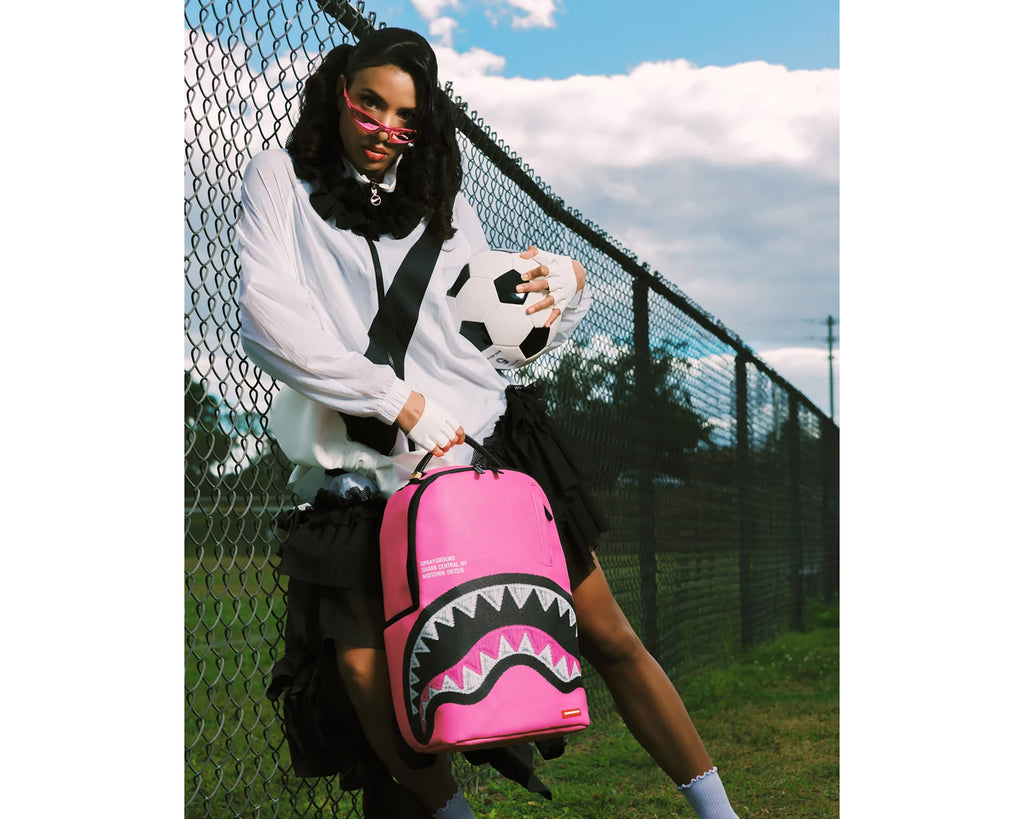 SHARK CENTRAL EMBROIDERED EFFECT BACKPACK