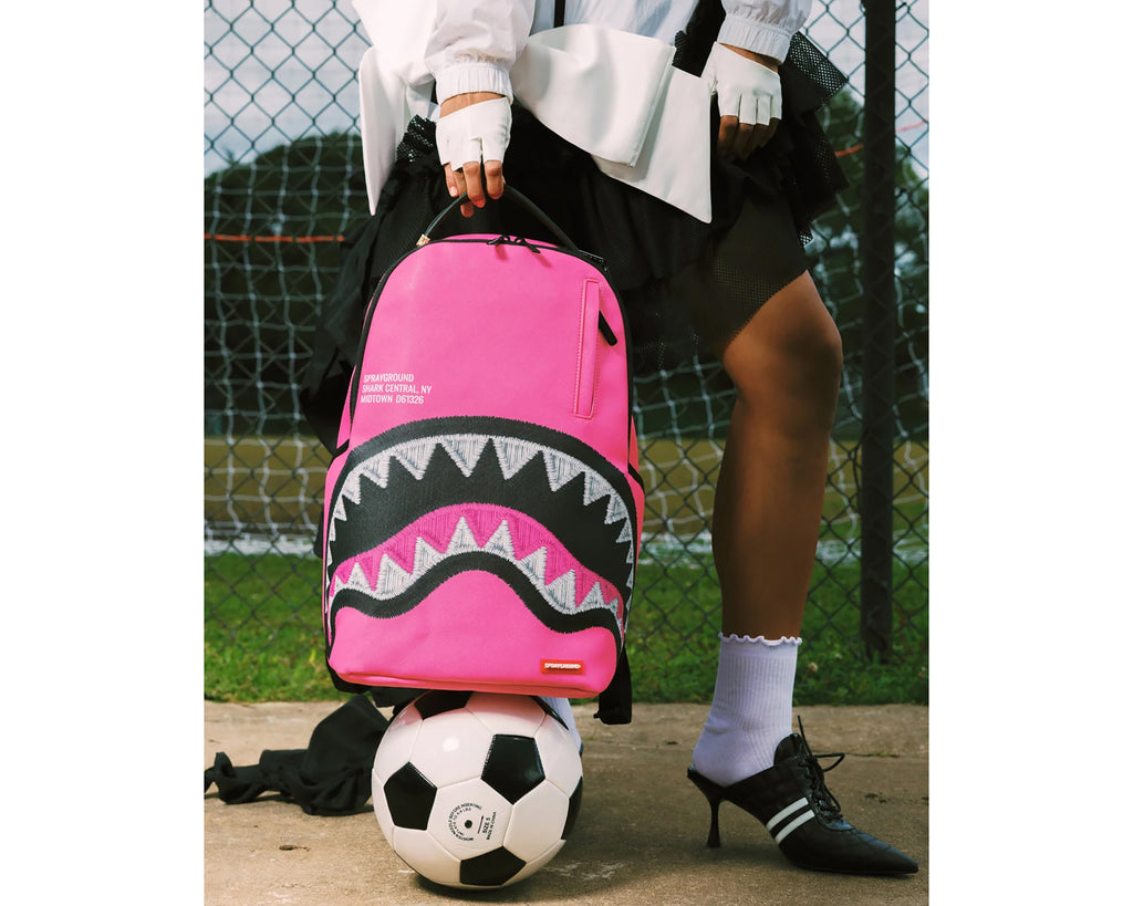 SHARK CENTRAL EMBROIDERED EFFECT BACKPACK