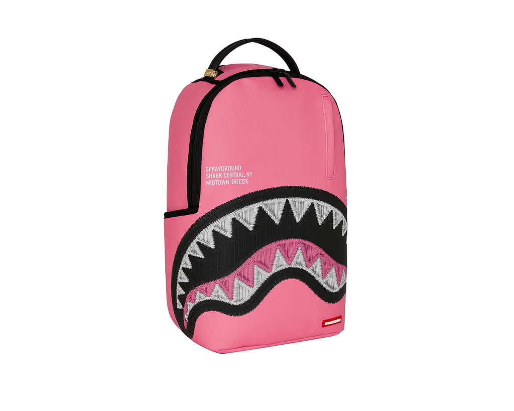 SHARK CENTRAL EMBROIDERED EFFECT BACKPACK