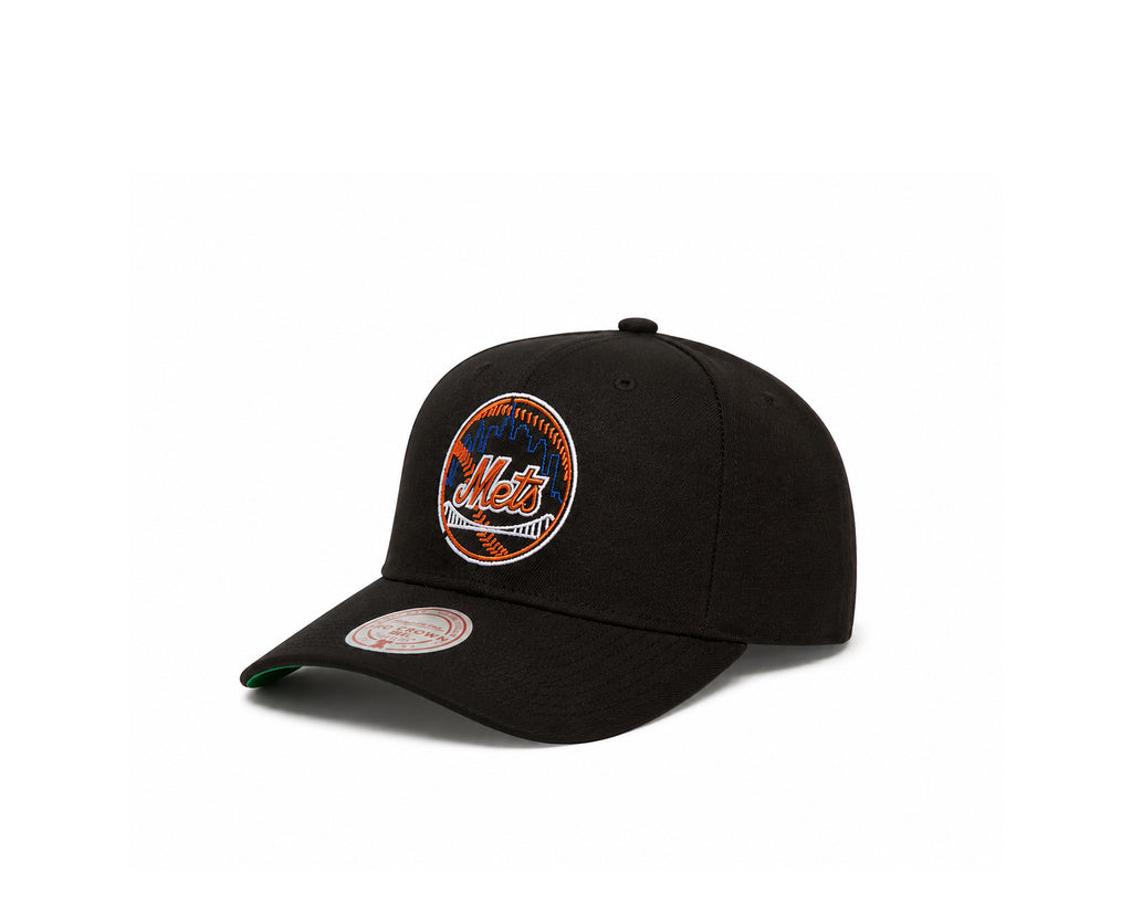 Men's Black New York Mets Neon Logo Pro Crown Snapback Hat