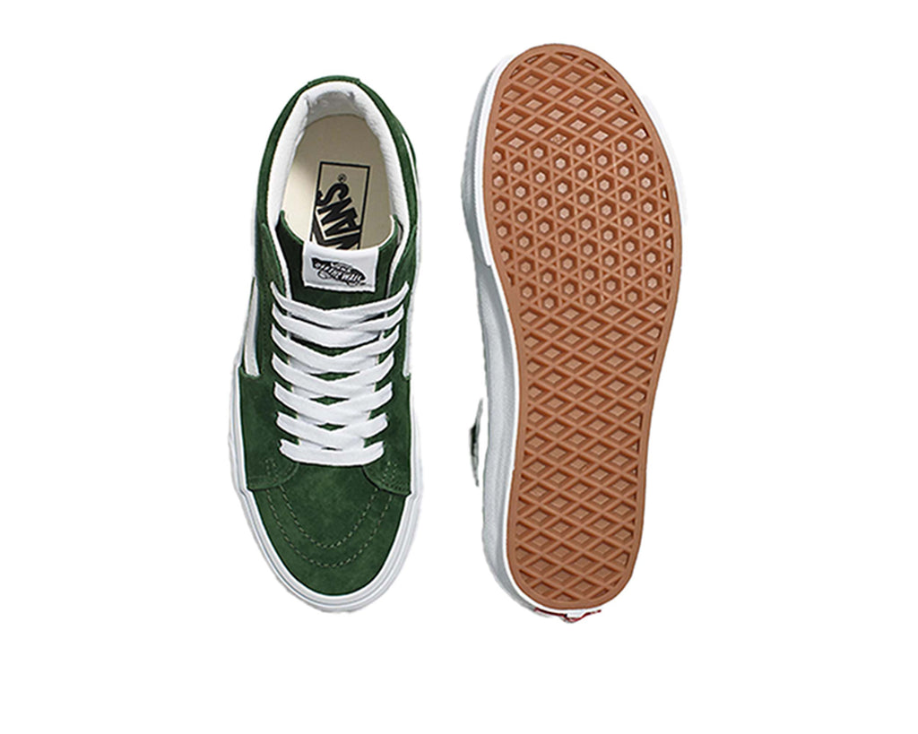 Vans sk8 hi green suede hotsell