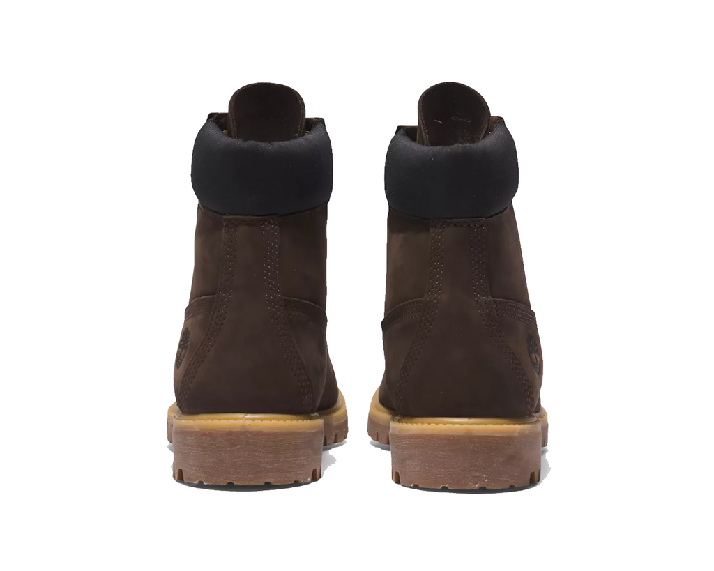 Premium shearling 6 inch top boot for men in black