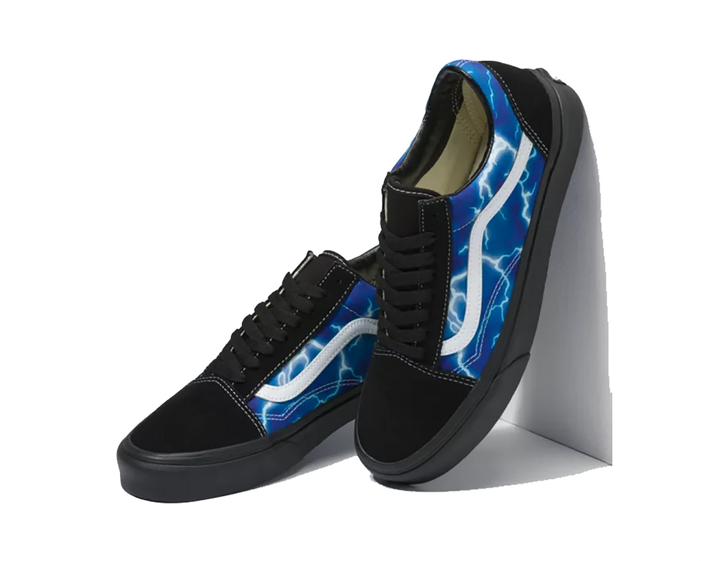 Blue flame 2025 vans old skool