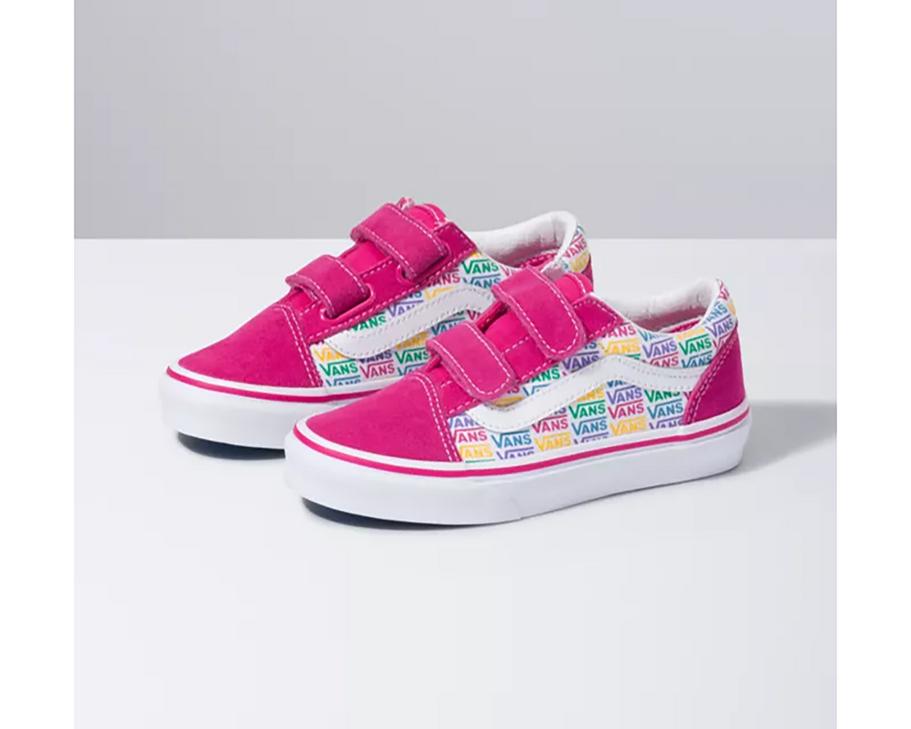 Junior Rainbow Vans Old V – Shoe Village