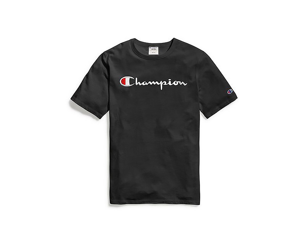 Champion Men s Script Logo Red Tee XL