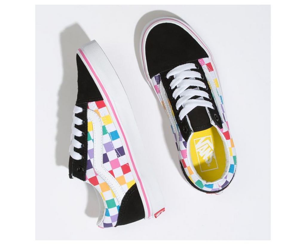 CHECKERBOARD RAINBOW TRUE WHITE