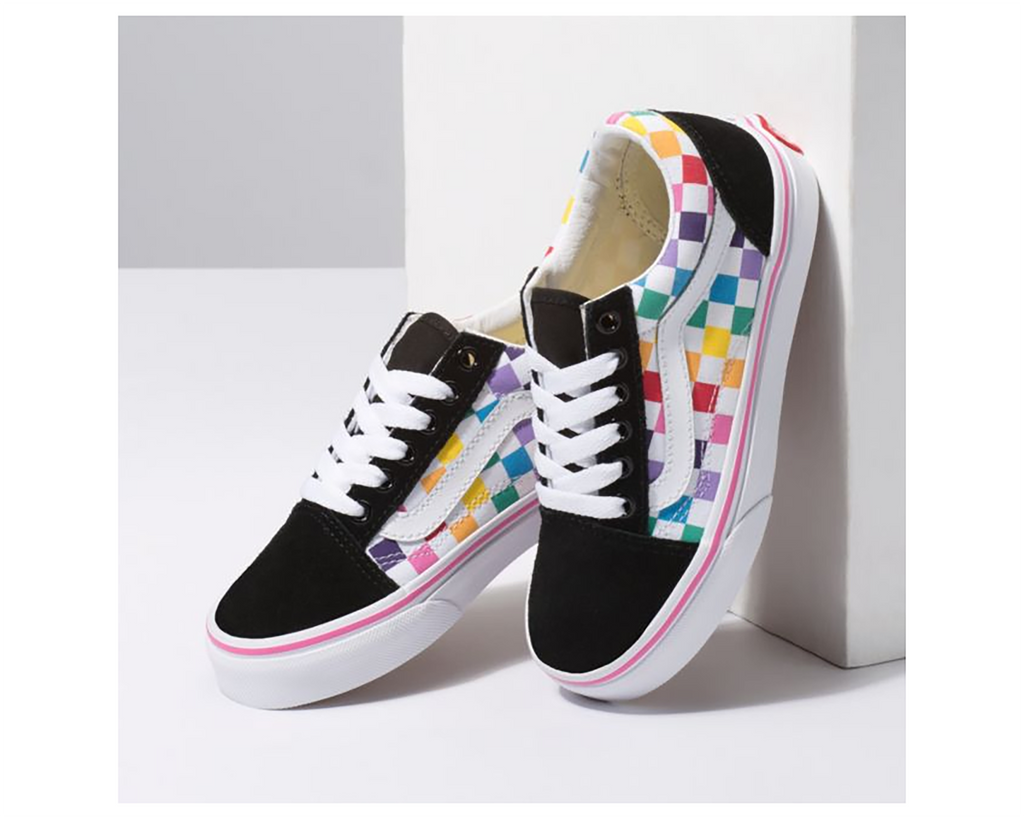 CHECKERBOARD RAINBOW TRUE WHITE