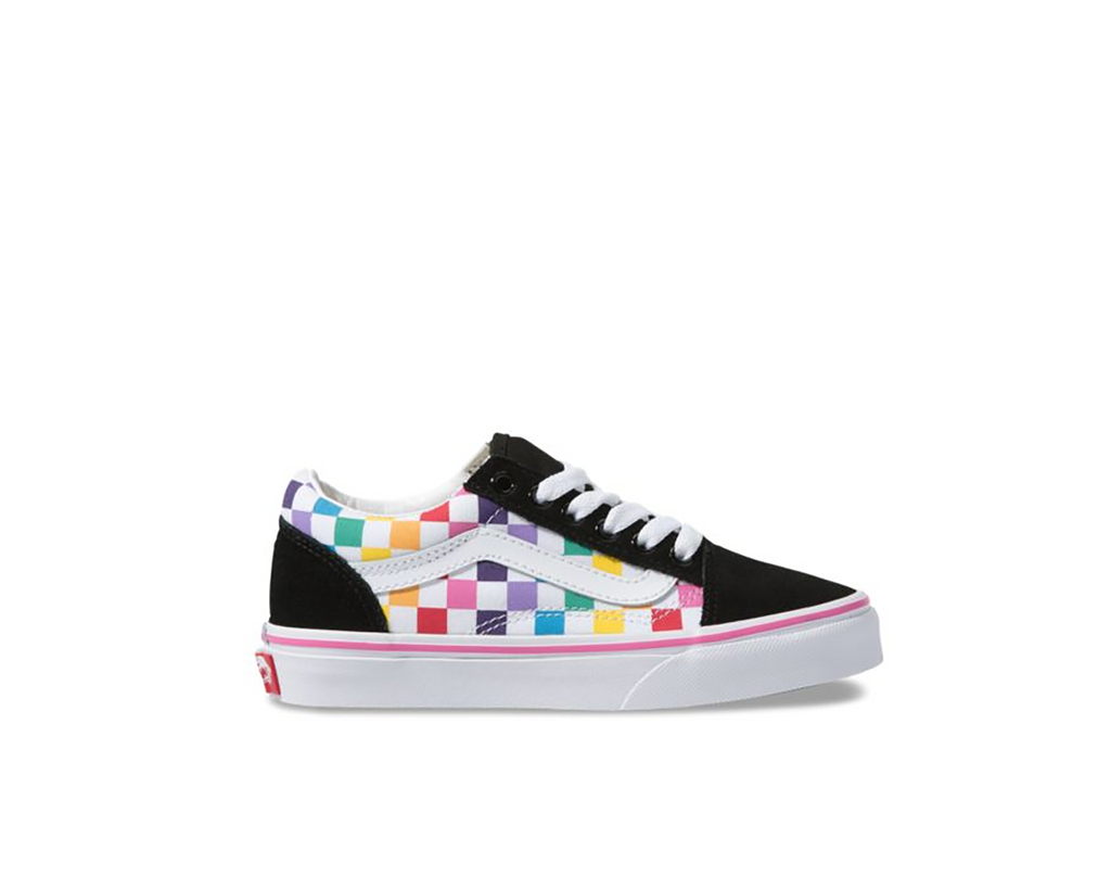 CHECKERBOARD RAINBOW TRUE WHITE