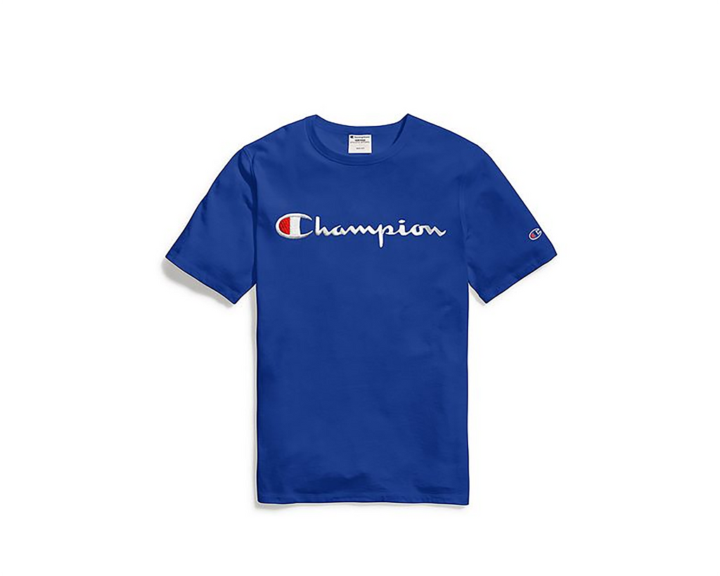 Champion script ink tee shop